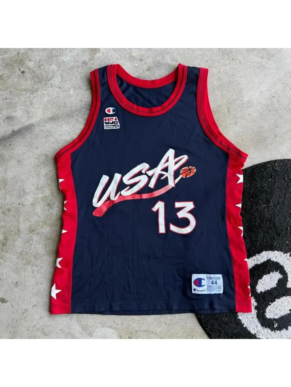 Vintage 80s Champion Shaquille O’Neal USA Jersey - Picture 1 of 6